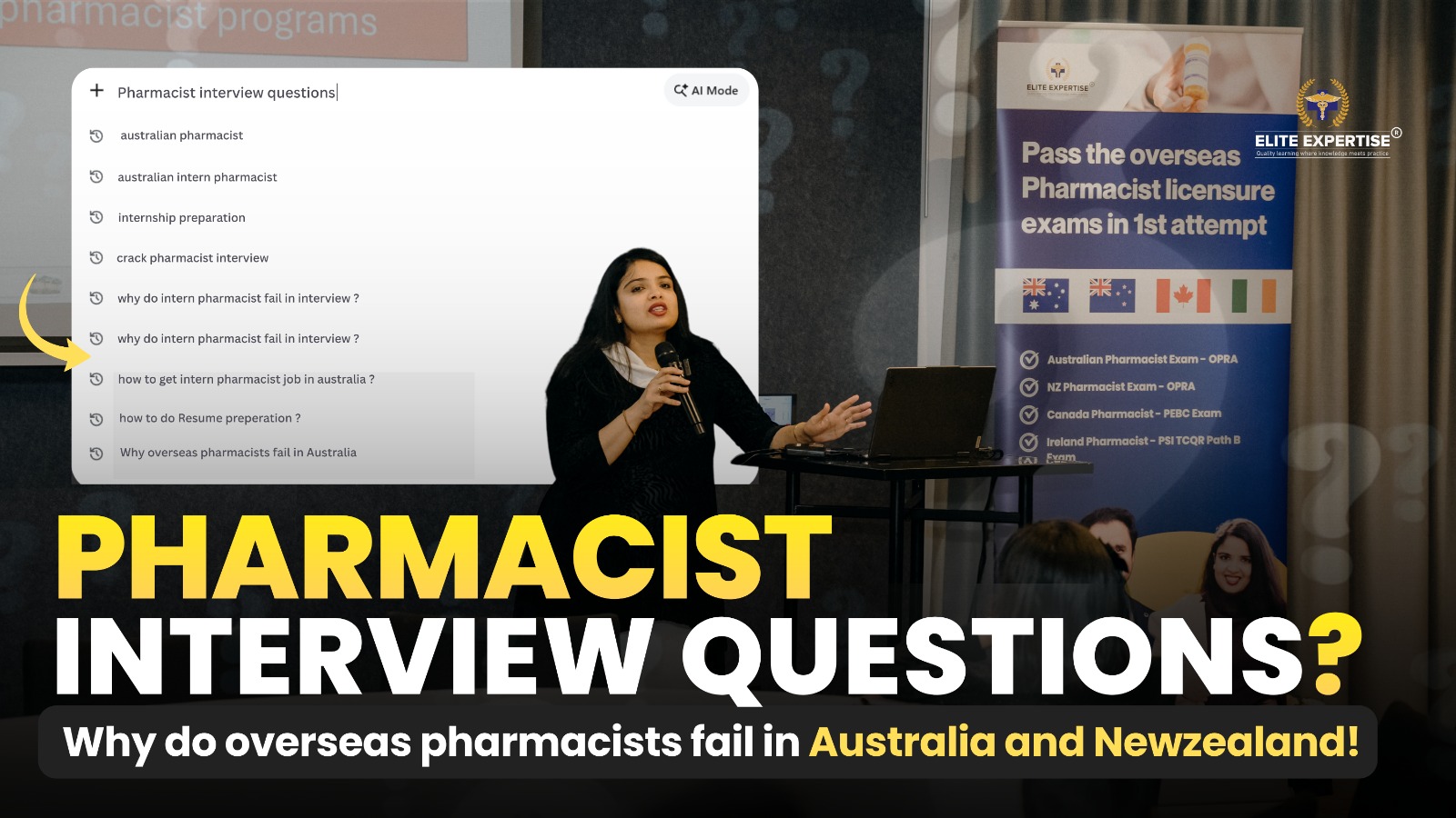 Elite Expertise YouTube thumbnail: Pharmacist interview questions